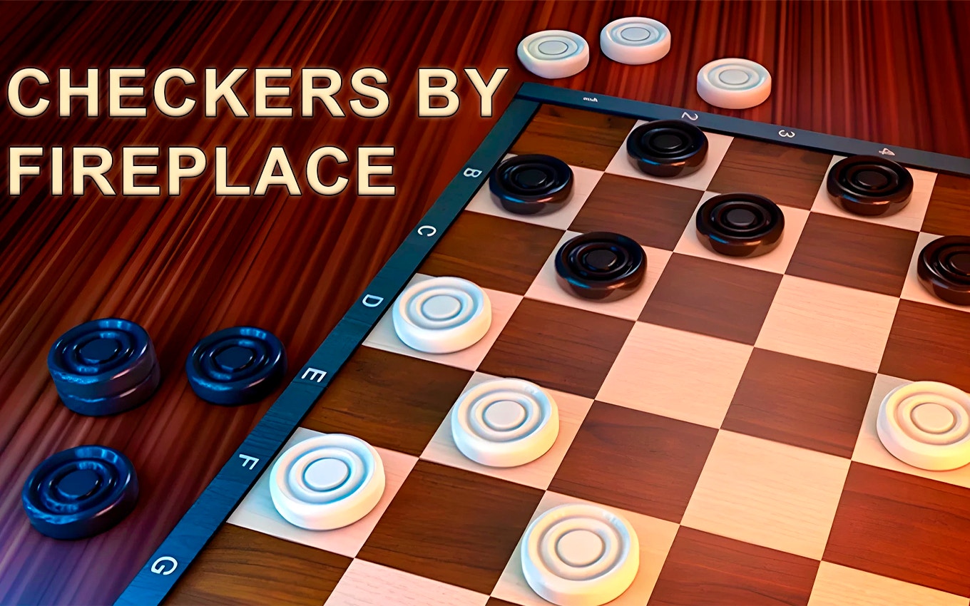 Checkers by Fireplace