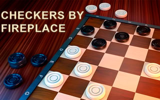 Checkers By Fireplace game cover