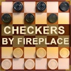 Checkers by Fireplace