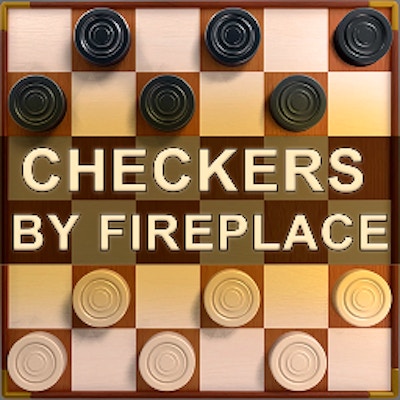 Checkers by Fireplace By Gamepix