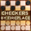 Checkers by Fireplace