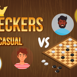 Checkers Casual Online board Games on taptohit.com