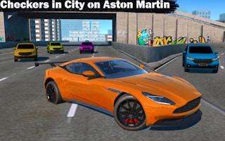 Checkers In City On Aston Martin