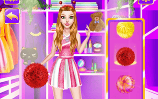 Cheerleader Magazine Dress Up game cover