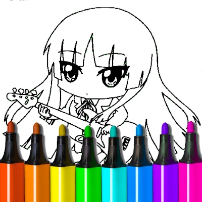 Chibi Anime Coloring Pages By Gamepix