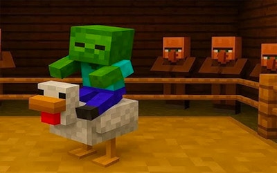 Chicken Jockey: Hidden Lava Chicken By Gamepix