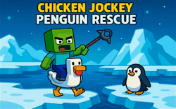 Chicken Jockey: Penguin Rescue