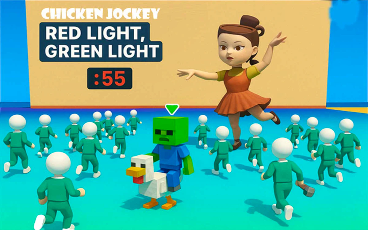 Play Chicken Jockey: Red Light Green Light — free online Addictive game