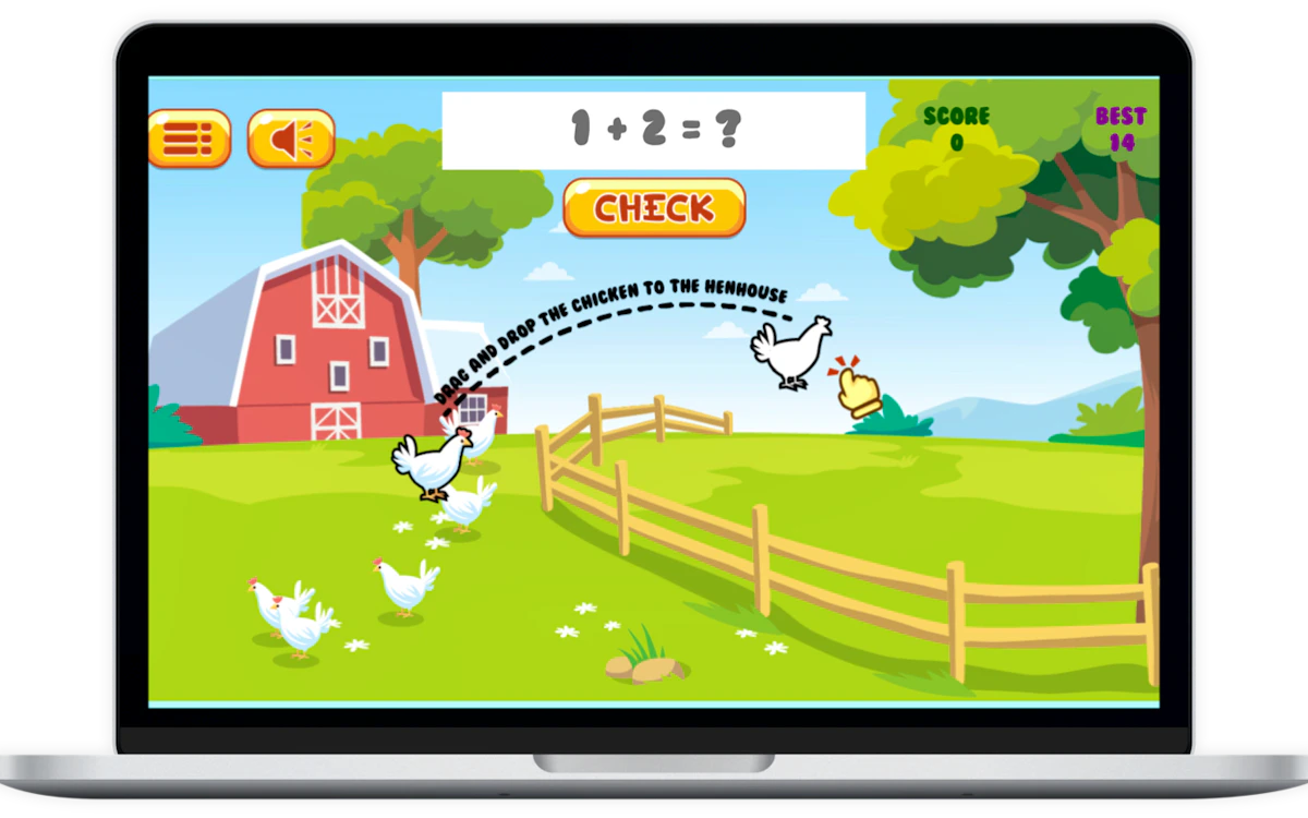 Play Chicken Math — free online Math game