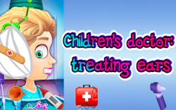 Children's Doctor Treating Ears