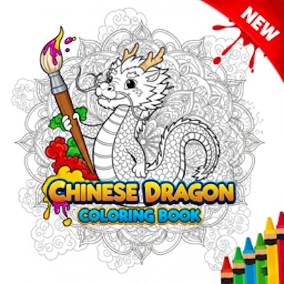 Chinese Dragon Coloring Book By Gamepix