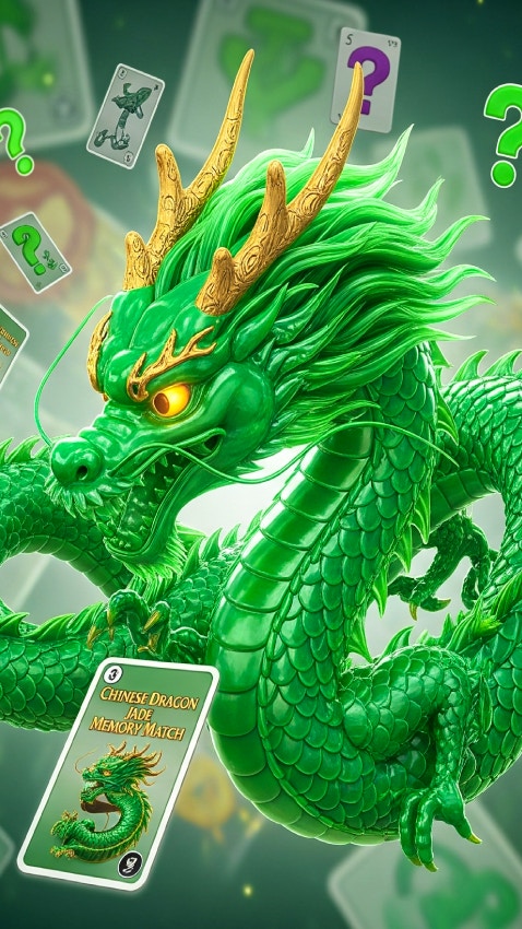 Chinese Dragon Jade Memory Match