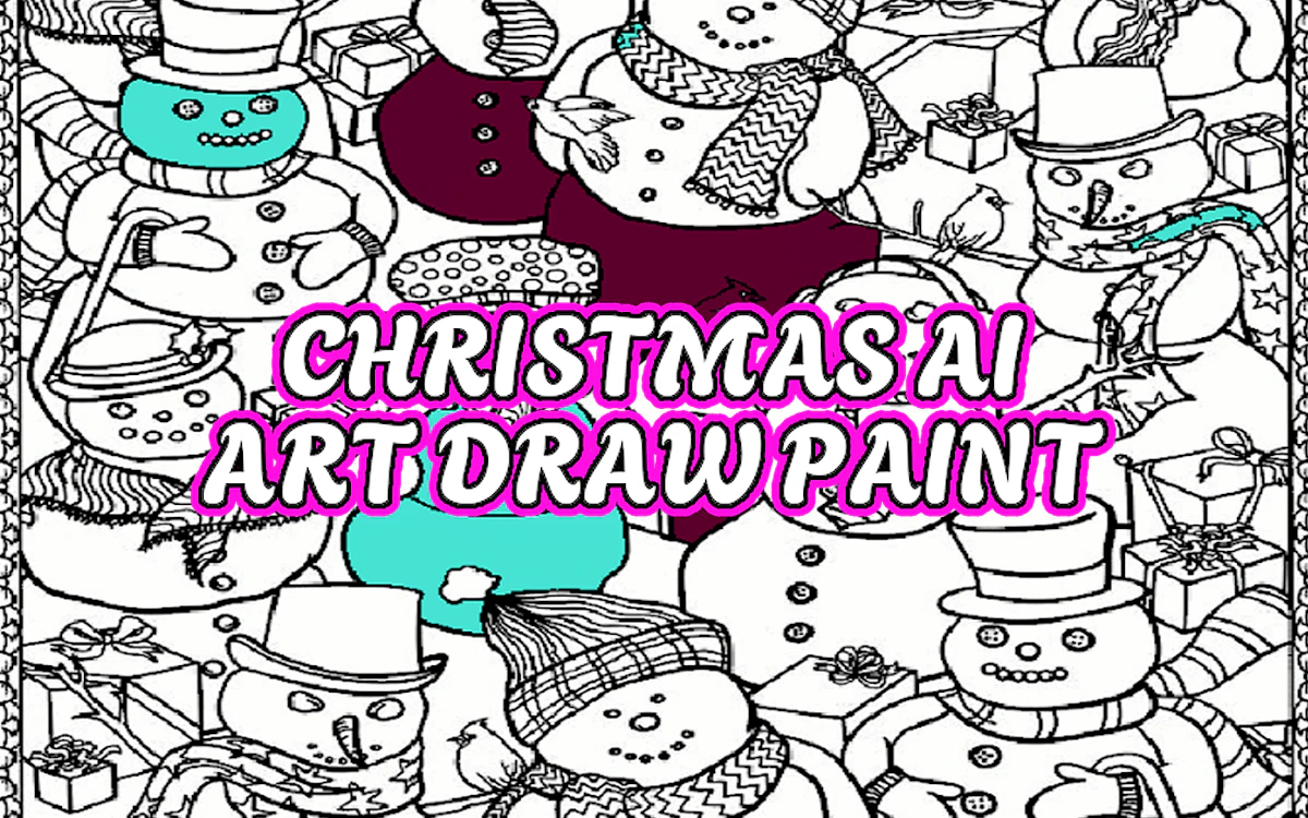 Play Christmas AI Art Draw Paint — free online Kids game