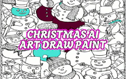 Christmas AI Art Draw Paint