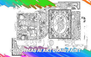 Christmas Ai Art Draw Paint