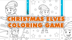 Image for Christmas Elves Coloring Game