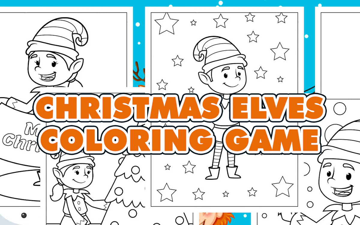 Christmas Elves Coloring Game game thumbnail