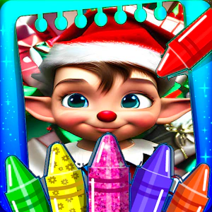 Christmas Elves Coloring Game Thumbnail