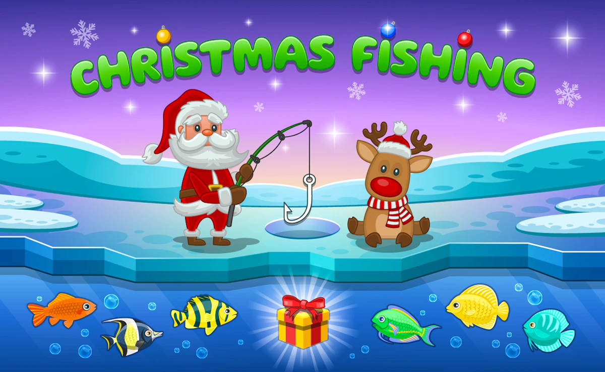 Play Christmas Fishing — free online Arcade game