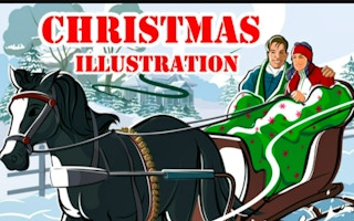 Christmas Illustration Puzzle game cover