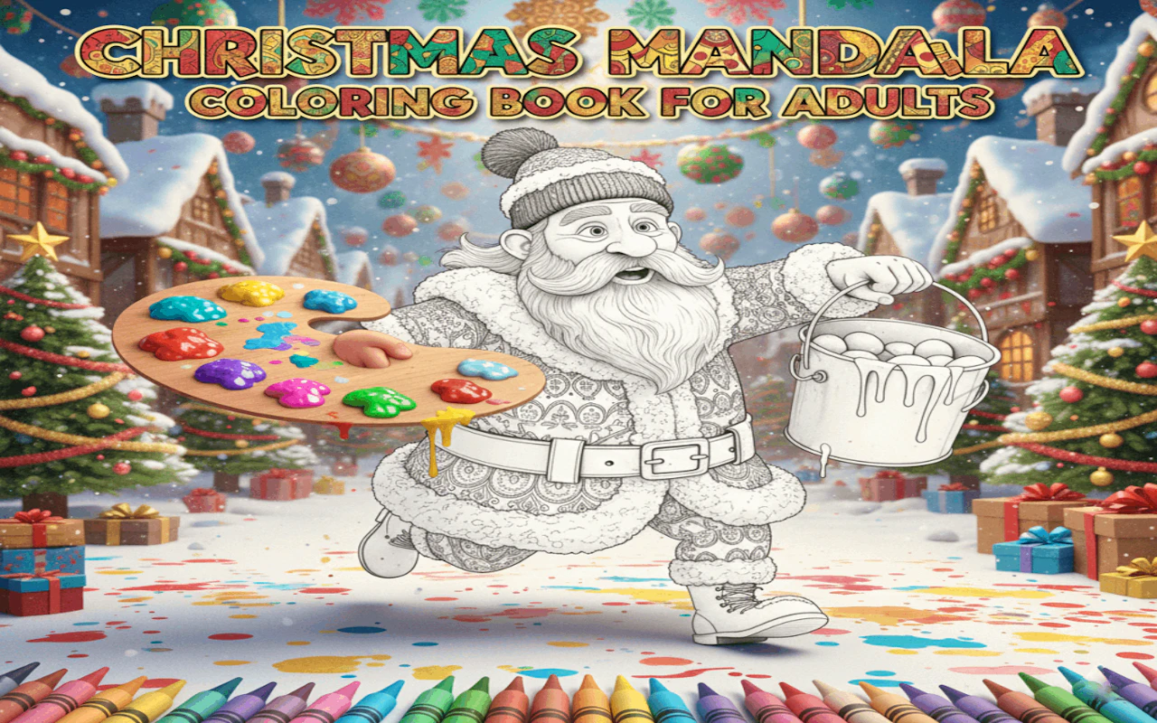Christmas Mandala Coloring Book for Adults