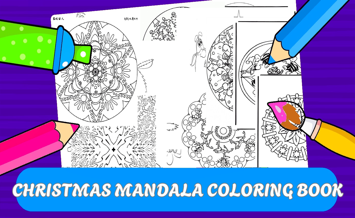 Christmas Mandala Coloring Book