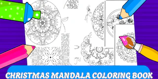 Christmas Mandala Coloring Book thumbnail