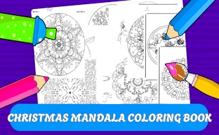 Christmas Mandala Coloring Book