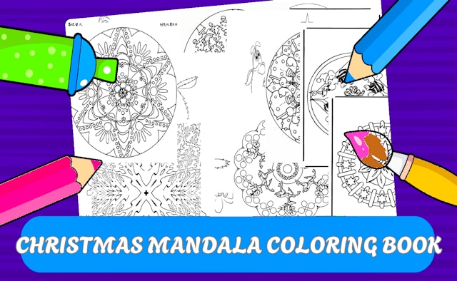 Christmas Mandala Coloring Book