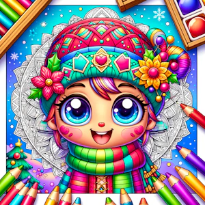 Christmas Mandala Coloring Book Thumbnail