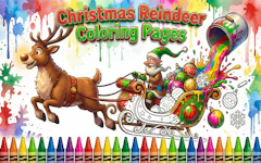 Christmas Reindeer Coloring Pages