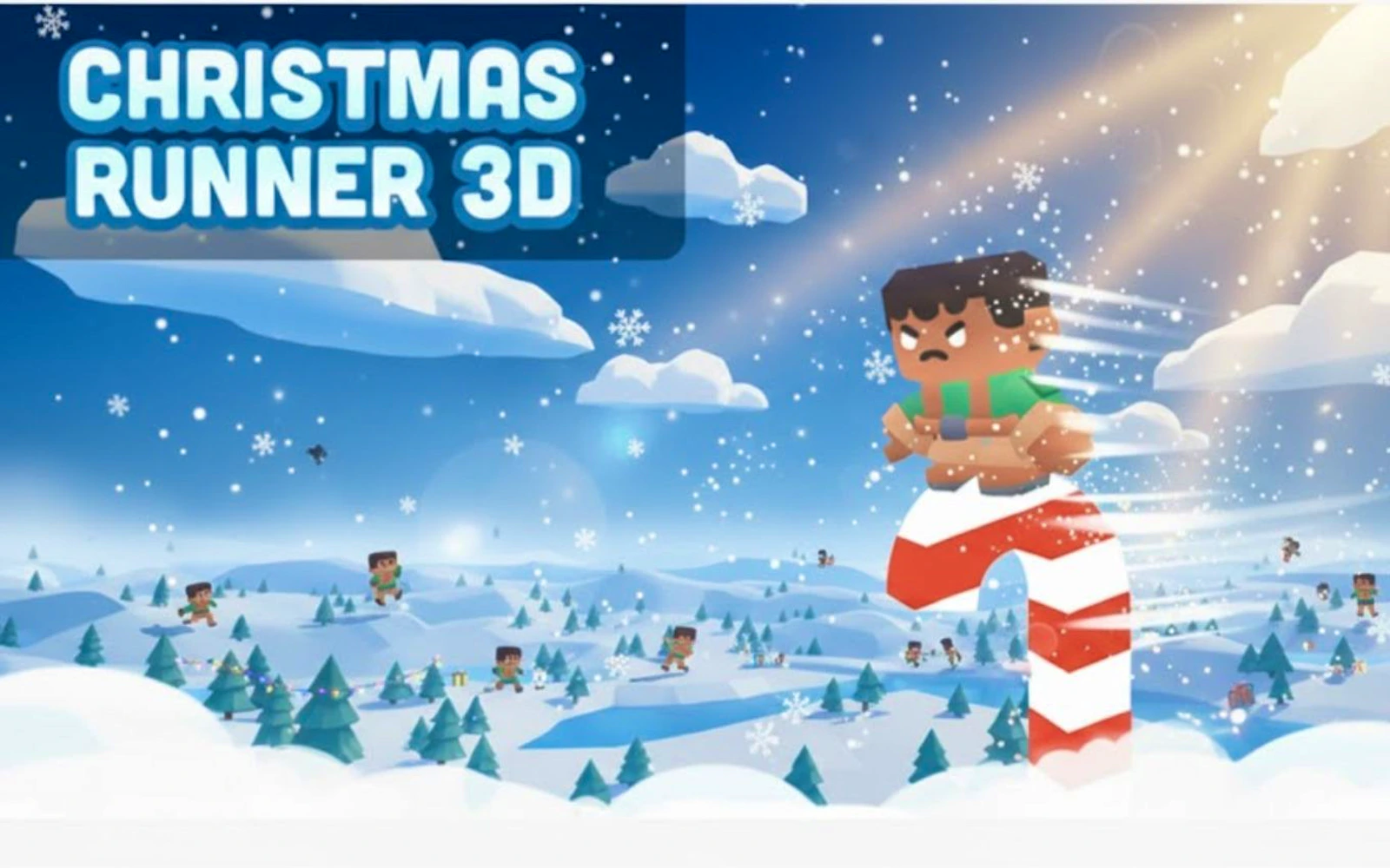 Christmas Runner 3D — free online casual game on Glaze Games