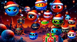 圣诞狂潮：红色球与伙伴们 (Christmas Rush Red and Friend Balls)