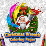 Christmas Wreath Coloring Pages