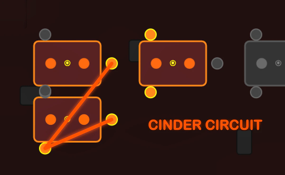 Play Cinder Circuit Volcanic Wiring Game — free online Puzzle game