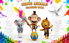 Circus Animals Coloring Book
