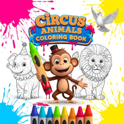 Circus Animals Coloring Book By Gamepix