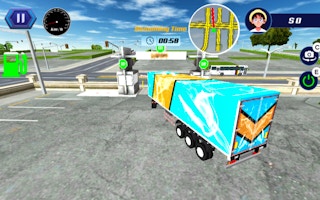 City Driving Truck Simulator 3d game cover