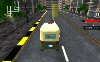 City Tuk Tuk Rickshaw game cover