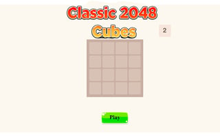 Juega gratis a Classic 2048 - Cubes