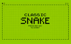 Classic Snake HTML5