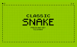 Classic Snake HTML5