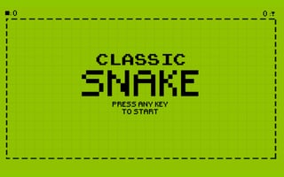 Classic Snake HTML5