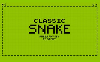 Juega gratis a Classic Snake HTML5