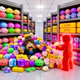 Clean the Squishes! ASMR Sorting Obby