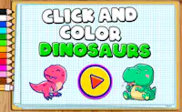 Click and Color Dinosaurs