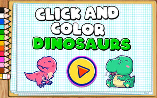 Click And Color Dinosaurs game cover