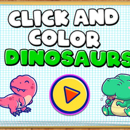 Juega gratis a Click and Color Dinosaurs