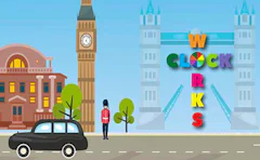 Clock Works Color Switch Clock