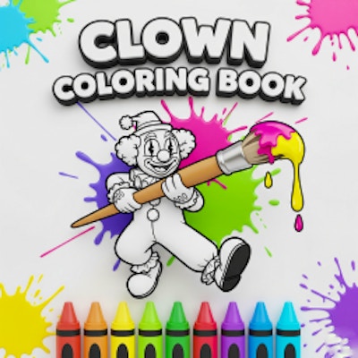 Clown Coloring Book By Gamepix